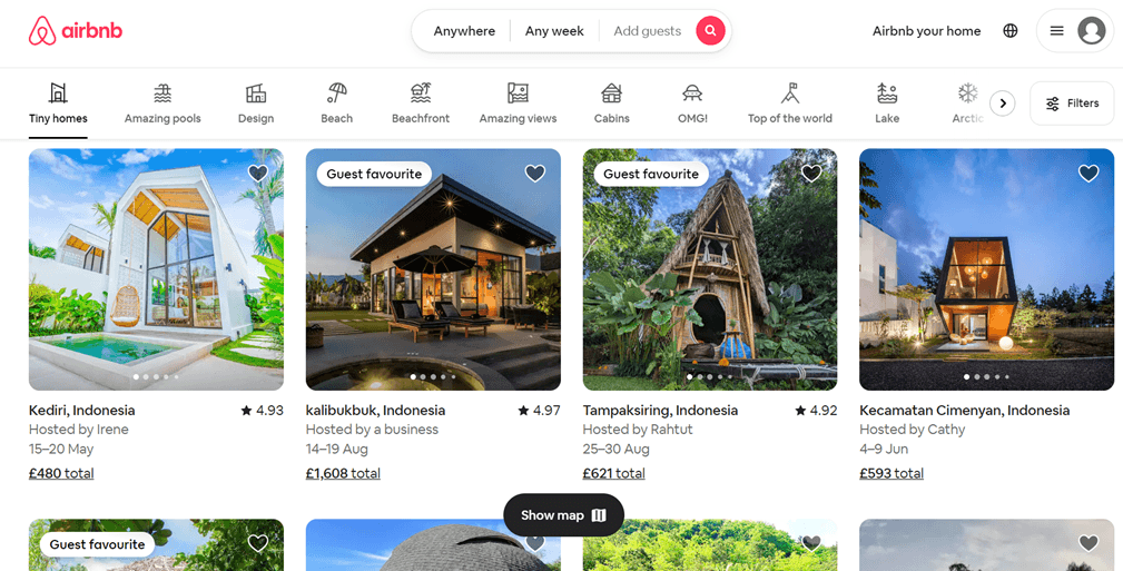 Airbnb – Verwendung automatischer Übersetzungs-SEO für Websites von Reisebüros