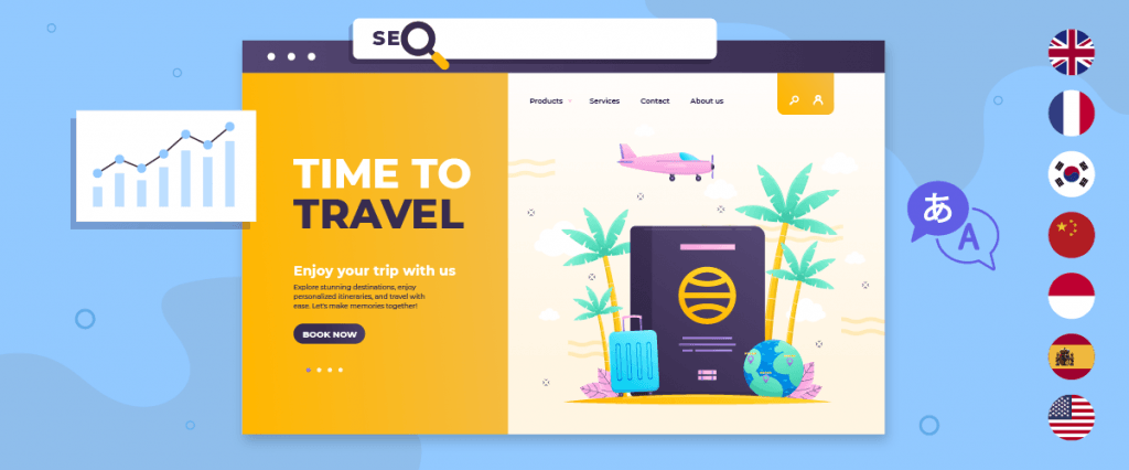 Using automatic translation SEO for travel agencies websites