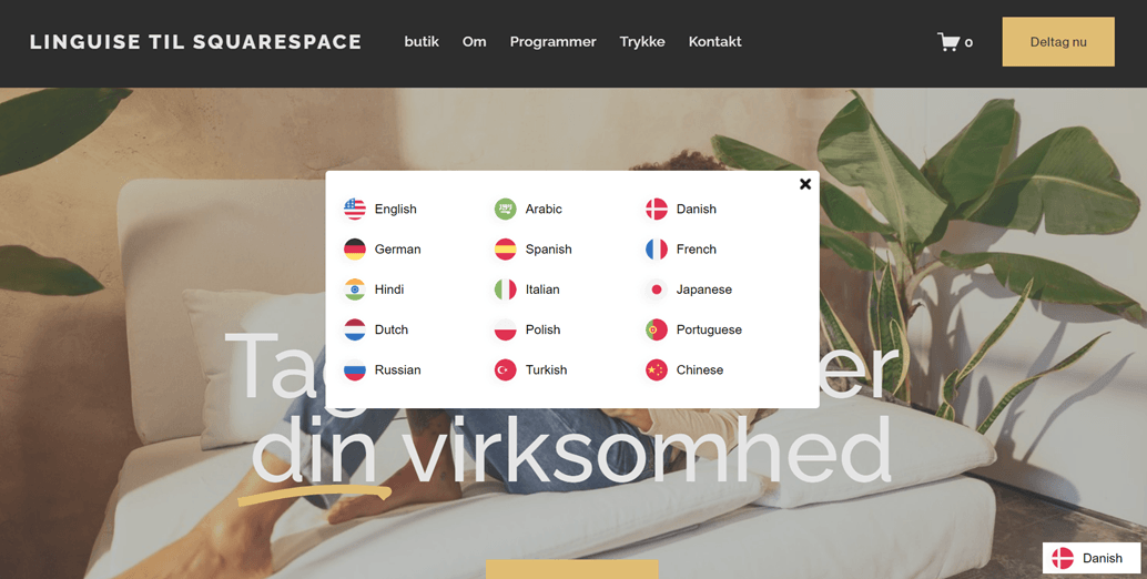 Squarespace language switcher - Best Squarespace template for multilingual website