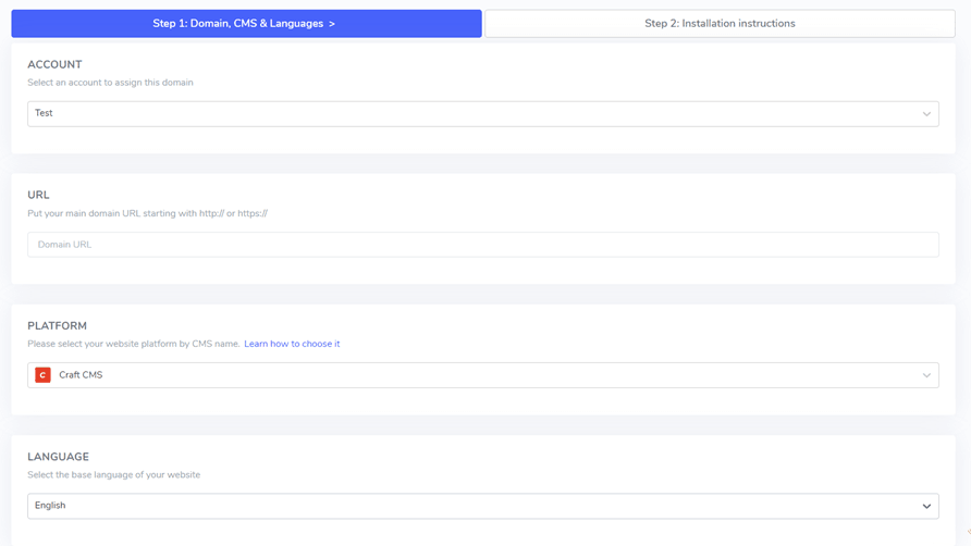 Cómo configurar un selector de idiomas en Craft CMS