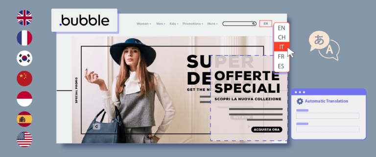 Як реалізувати автоматичний переклад на Bubble.io