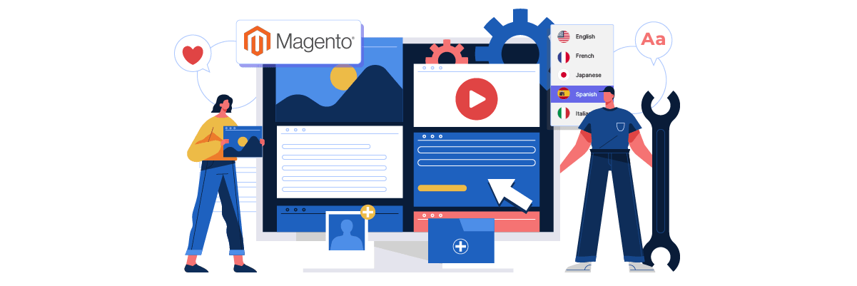 Как настроить переключатель языка в Magento