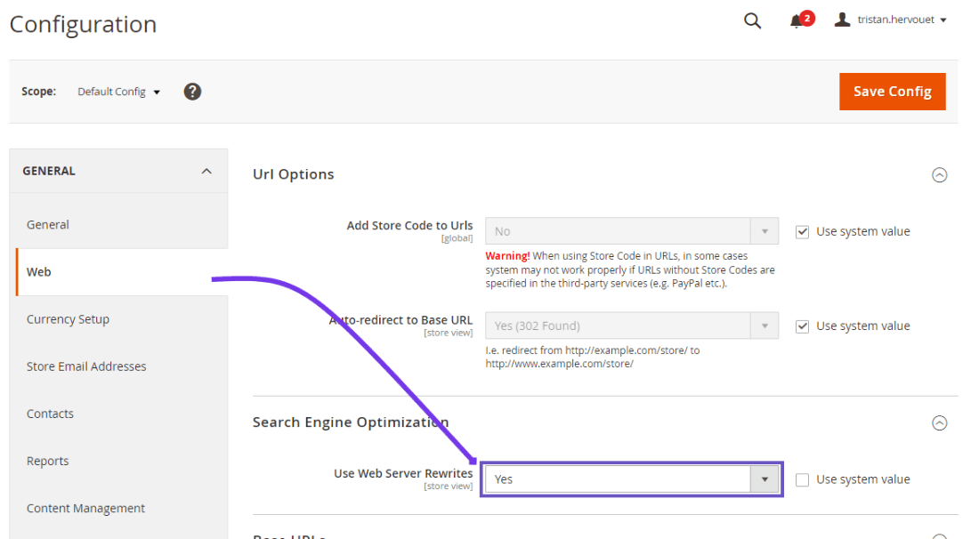 كيفية إعداد محوّل اللغة على Magento