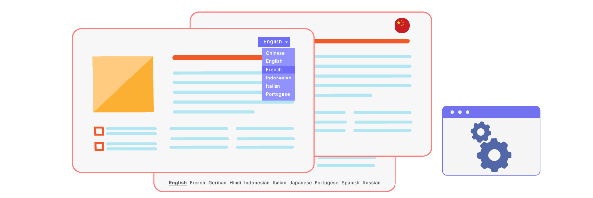 Como configurar um alternador de idioma no Duda