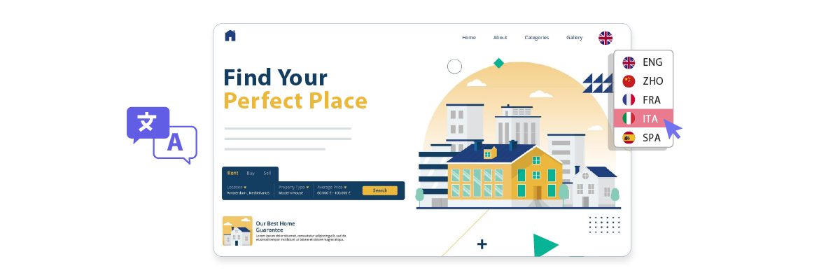Cómo construir una inmobiliaria multilingüe gratuita
